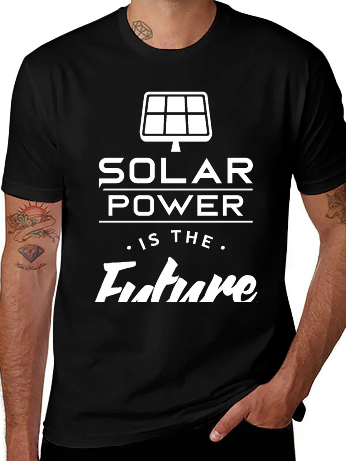 Solar Power Future T-Shirt - Eco-Friendly Design product image 1