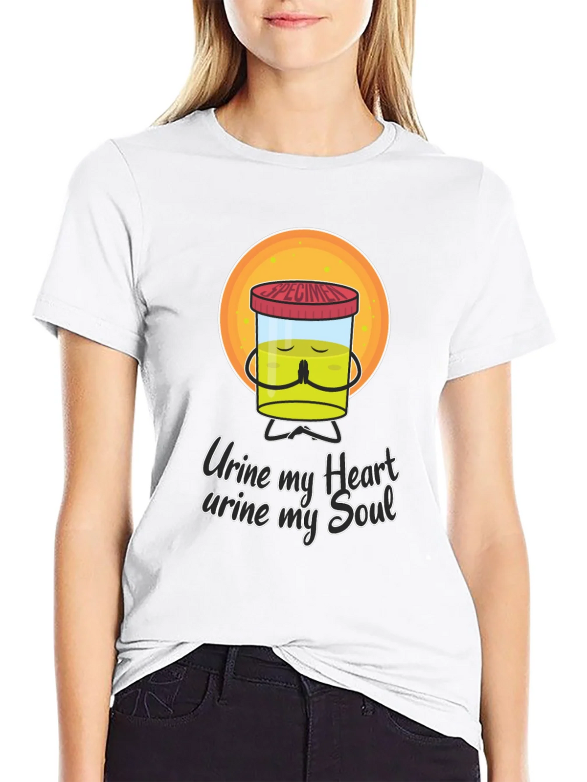 Urine My Heart Funny Graphic Tee product image 8