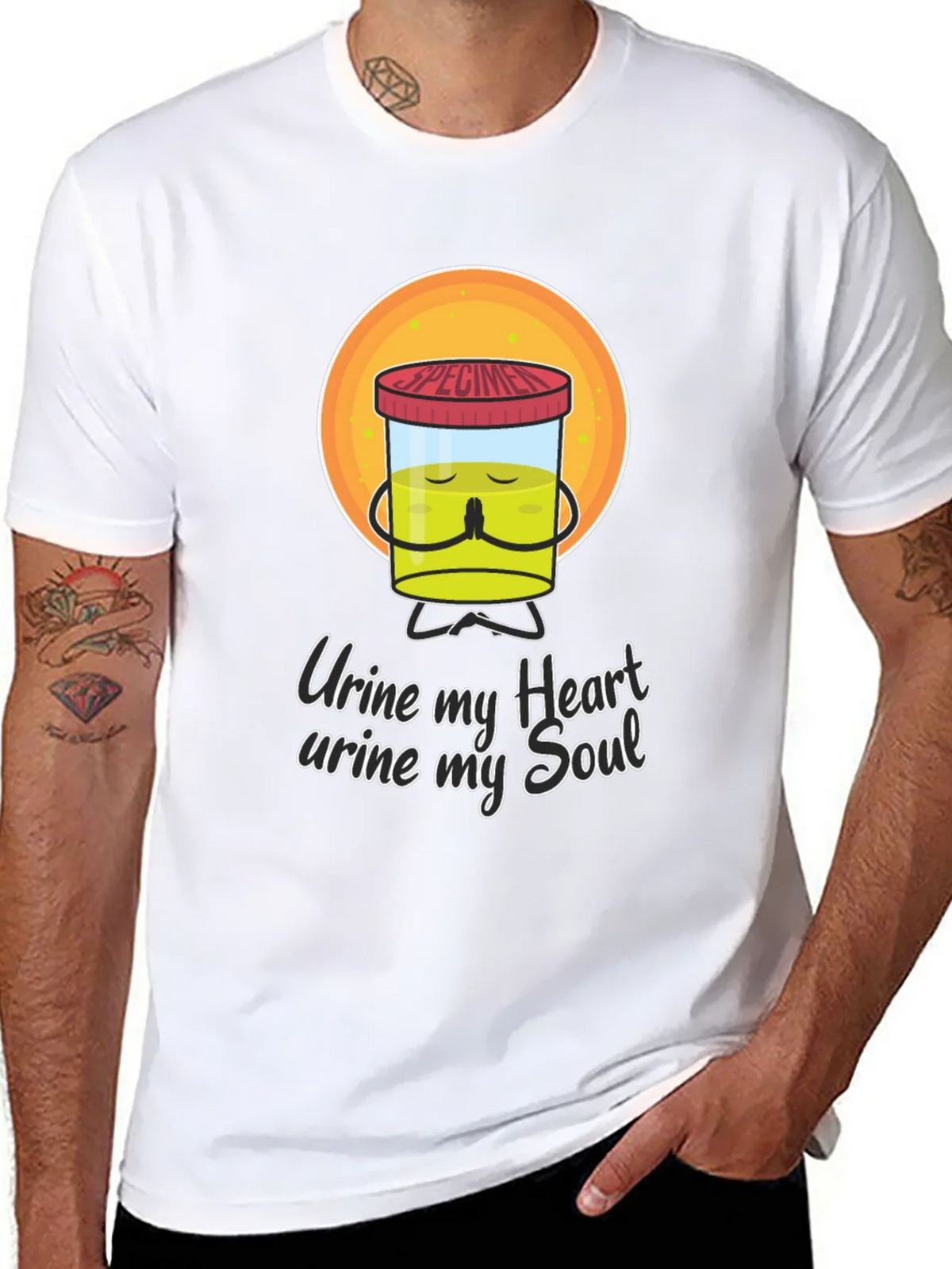 Urine My Heart Funny Graphic Tee product image 7