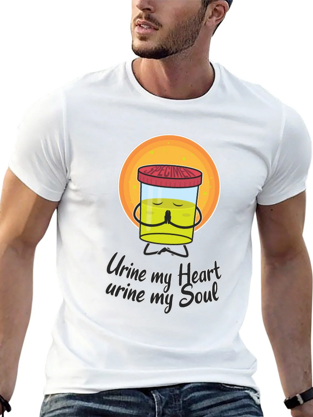 Urine My Heart Funny Graphic Tee product image 11