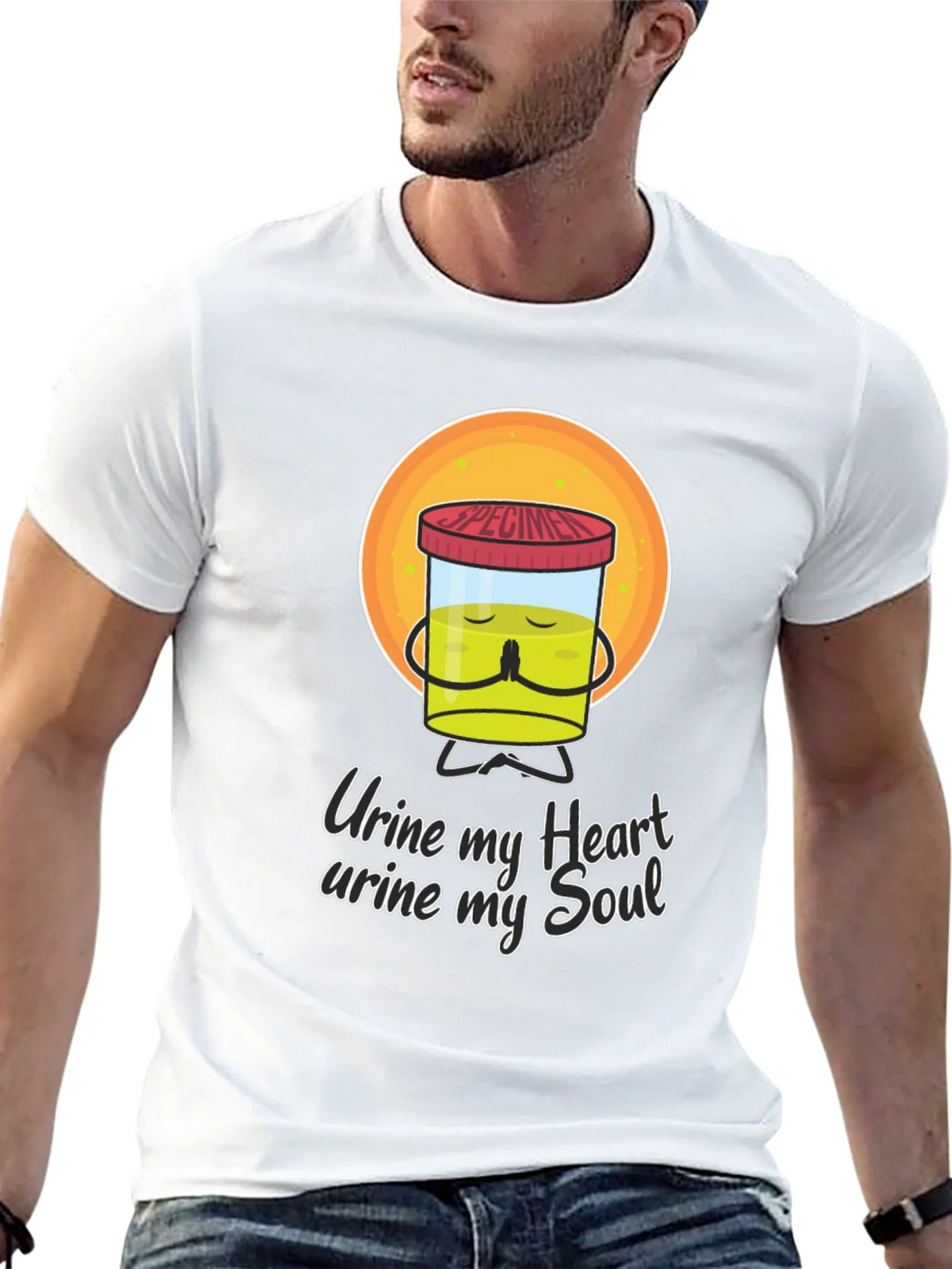 Urine My Heart Funny Graphic Tee product image 11