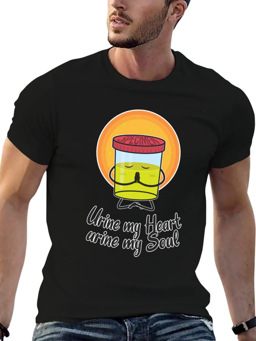Urine My Heart Funny Graphic Tee product image 6