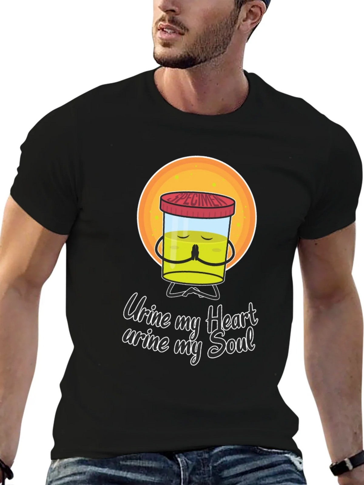 Urine My Heart Funny Graphic Tee product image 6