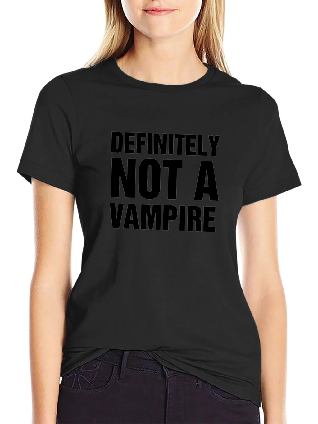 Definitely Not A Vampire T-Shirt - Funny Novelty Tee product image 2
