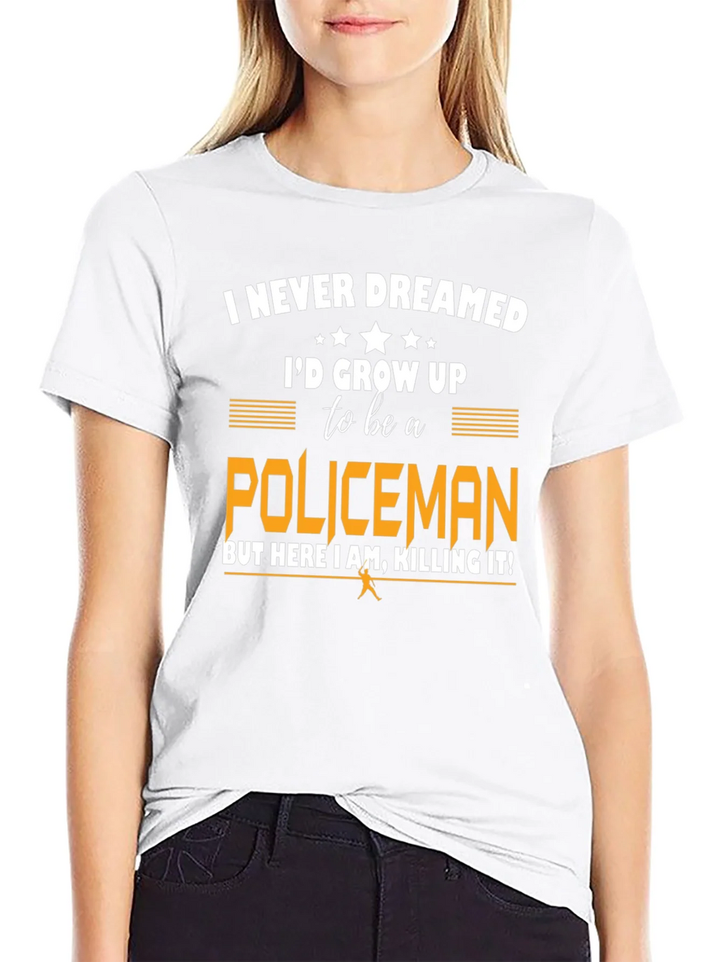 Funny Policeman T-Shirt - I Never Dreamed product image 8