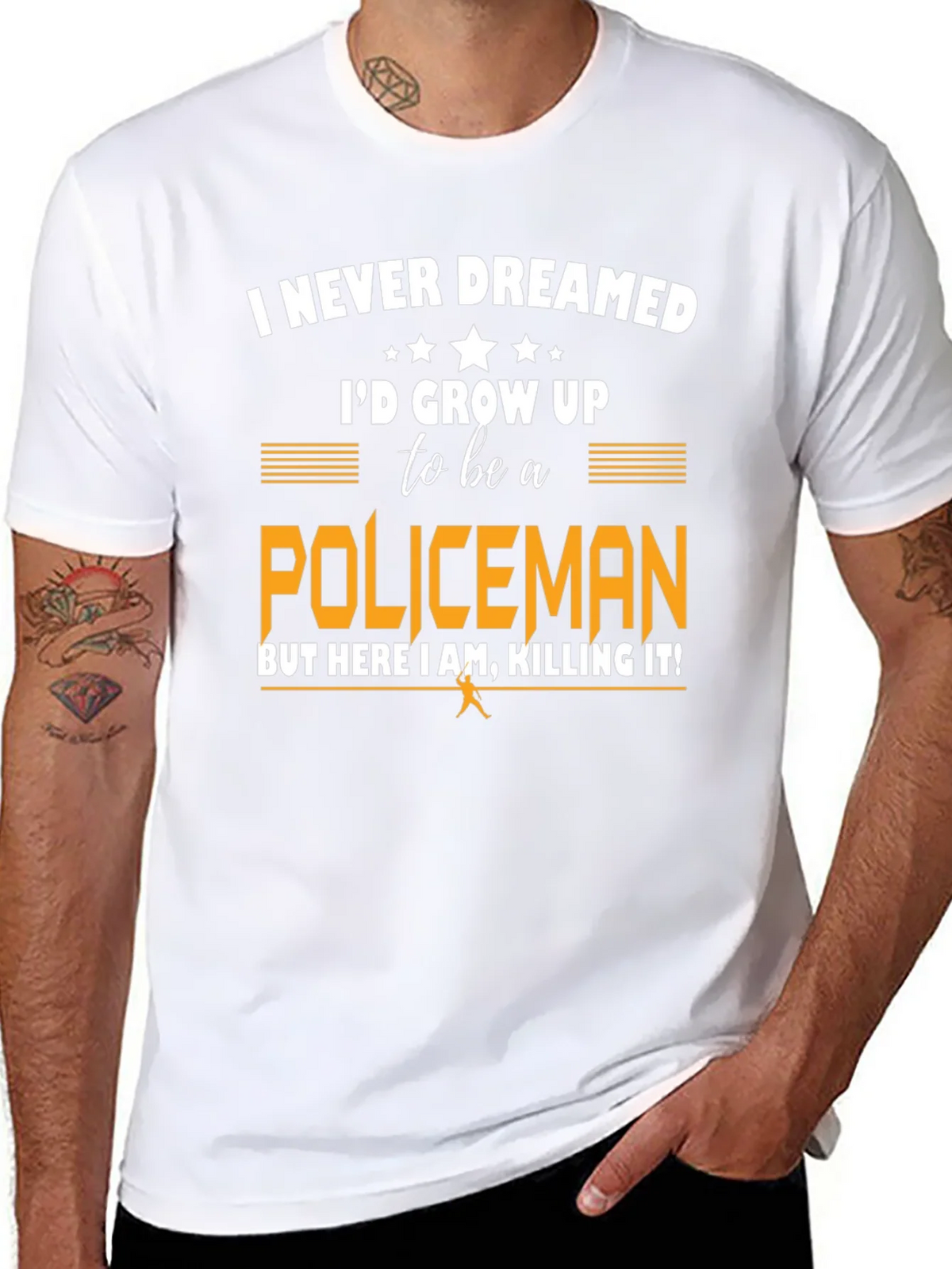 Funny Policeman T-Shirt - I Never Dreamed product image 7