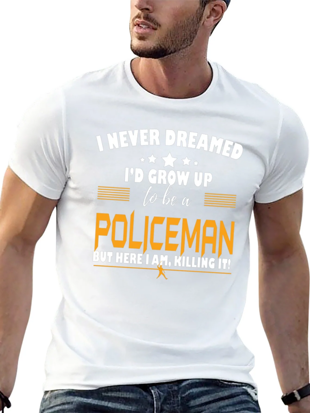 Funny Policeman T-Shirt - I Never Dreamed product image 12