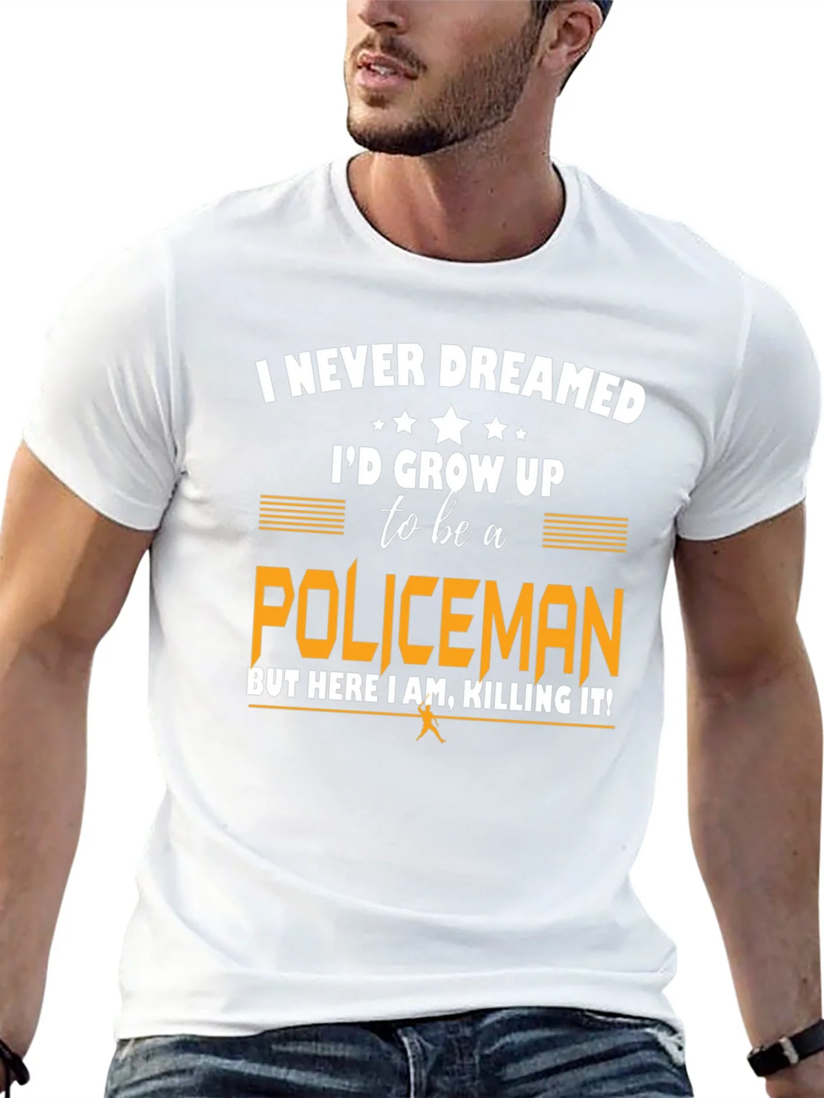 Funny Policeman T-Shirt - I Never Dreamed product image 12