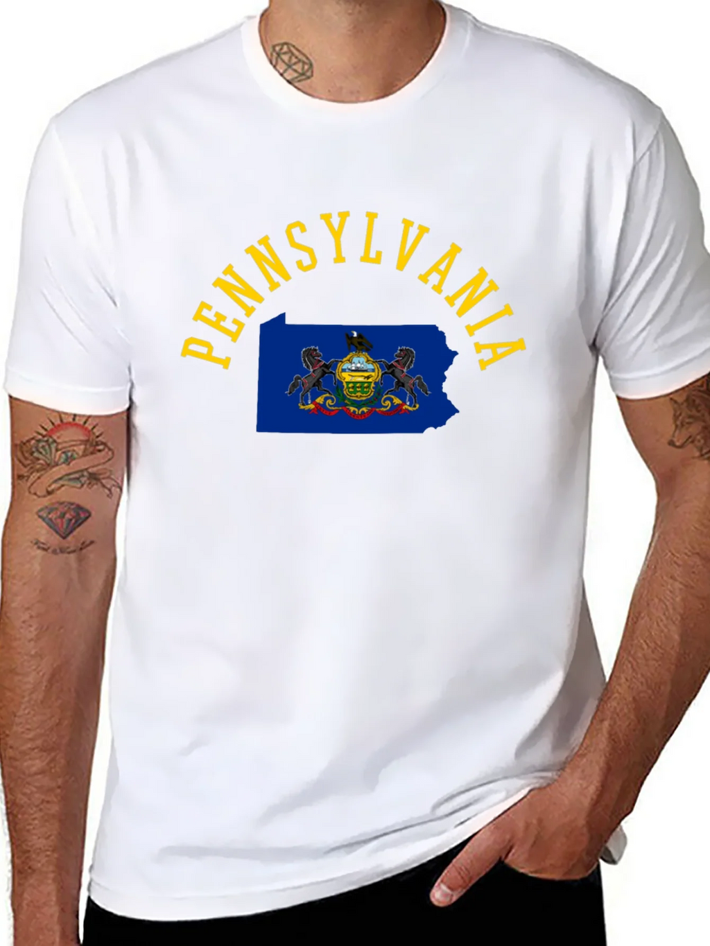 Pennsylvania State Pride Black T-Shirt product image 5