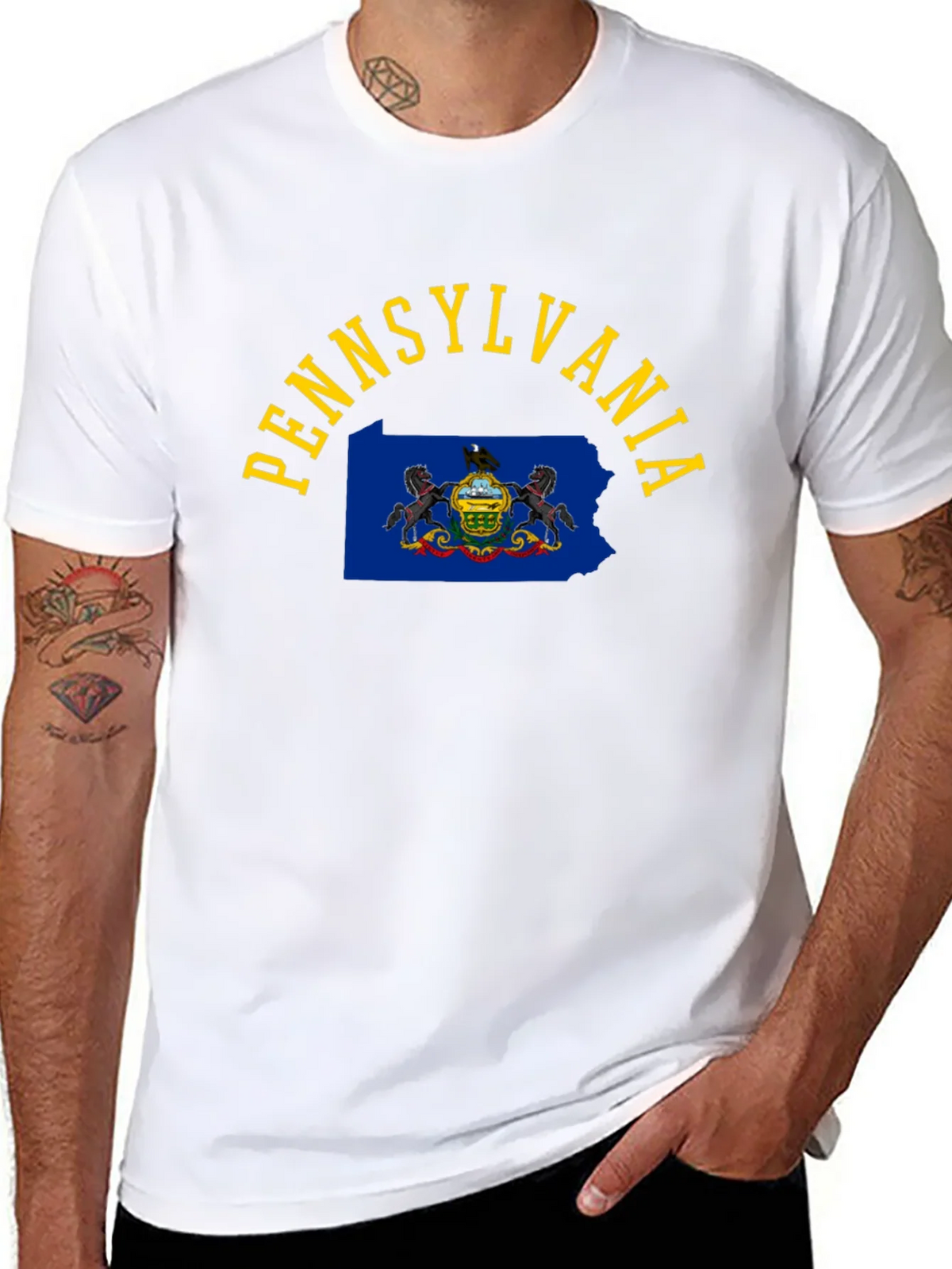 Pennsylvania State Pride Black T-Shirt product image 5