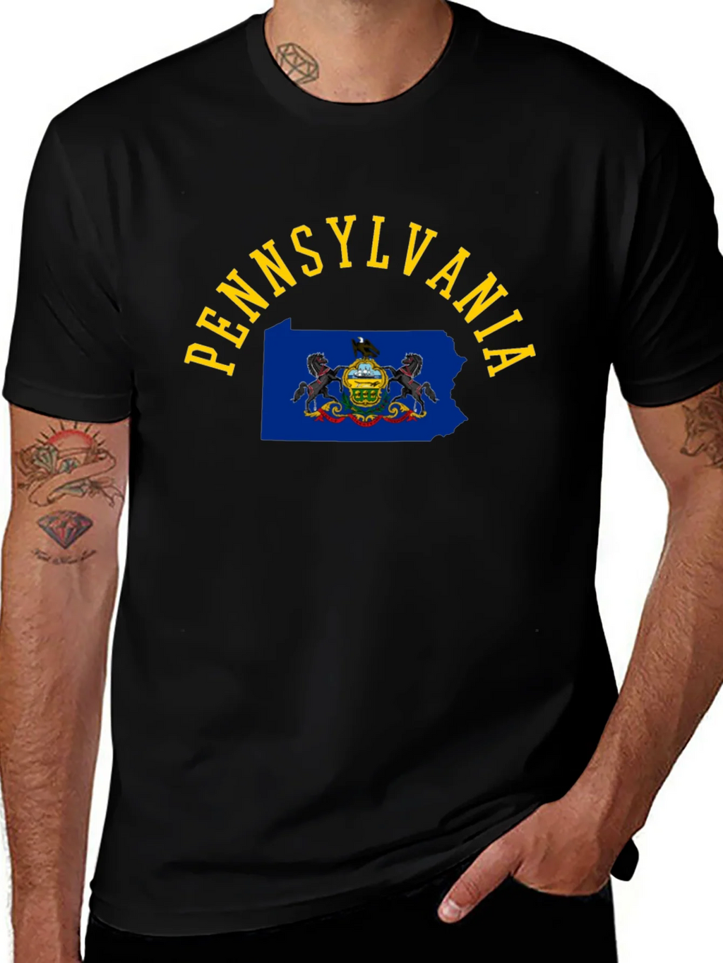 Pennsylvania State Pride Black T-Shirt product image 1
