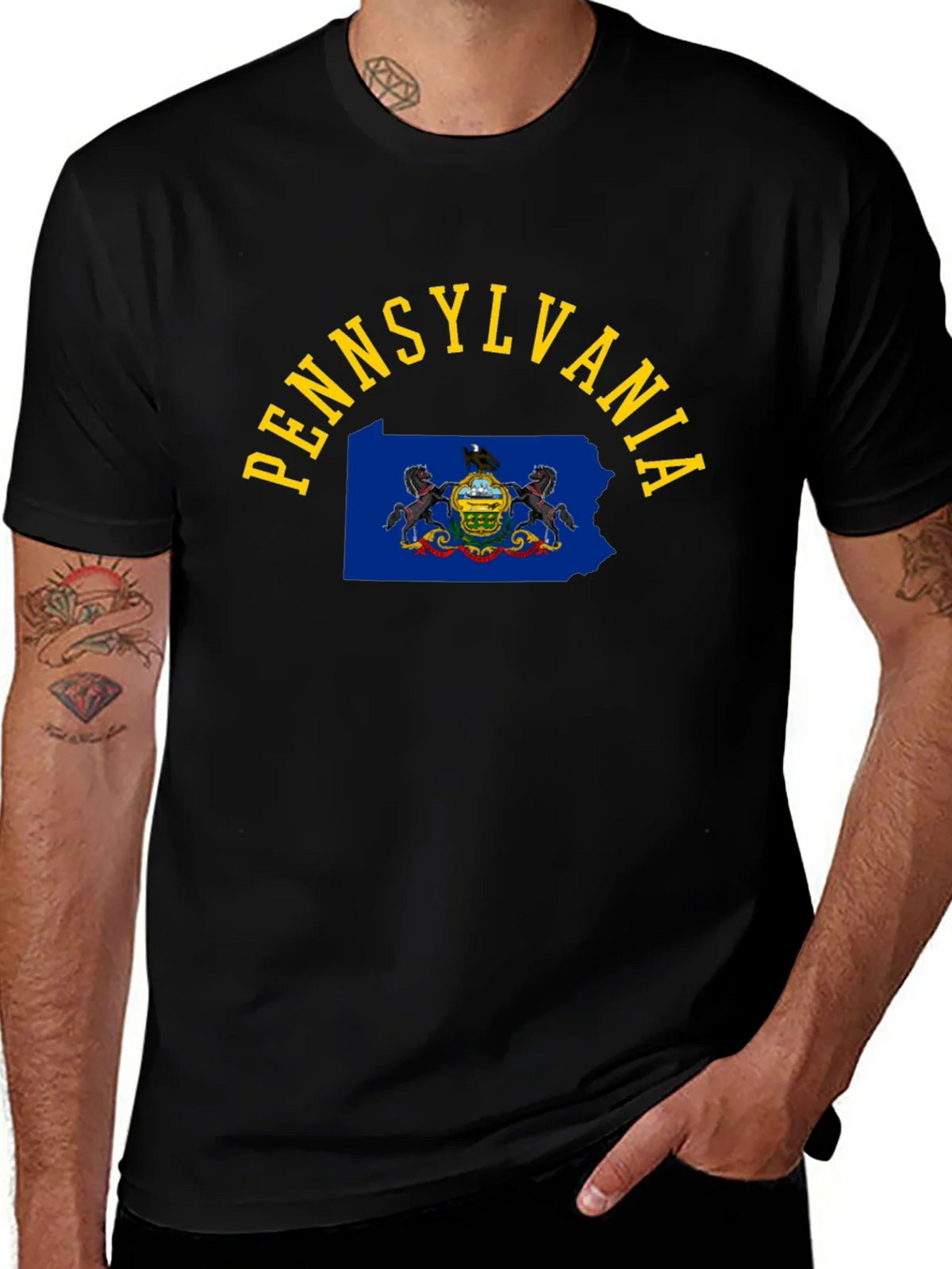 Pennsylvania State Pride Black T-Shirt product image 1