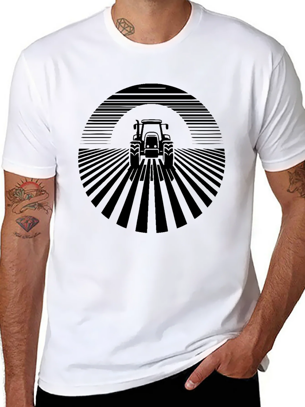 Tractor Field Graphic Tee - Modern Farm Style product image 7