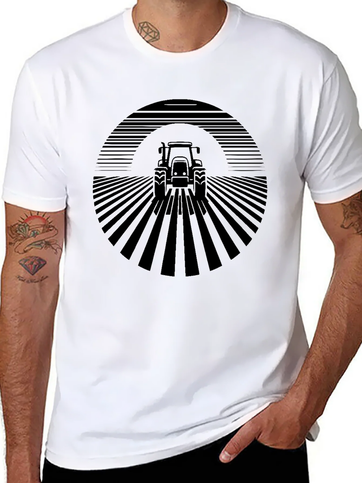 Tractor Field Graphic Tee - Modern Farm Style product image 7