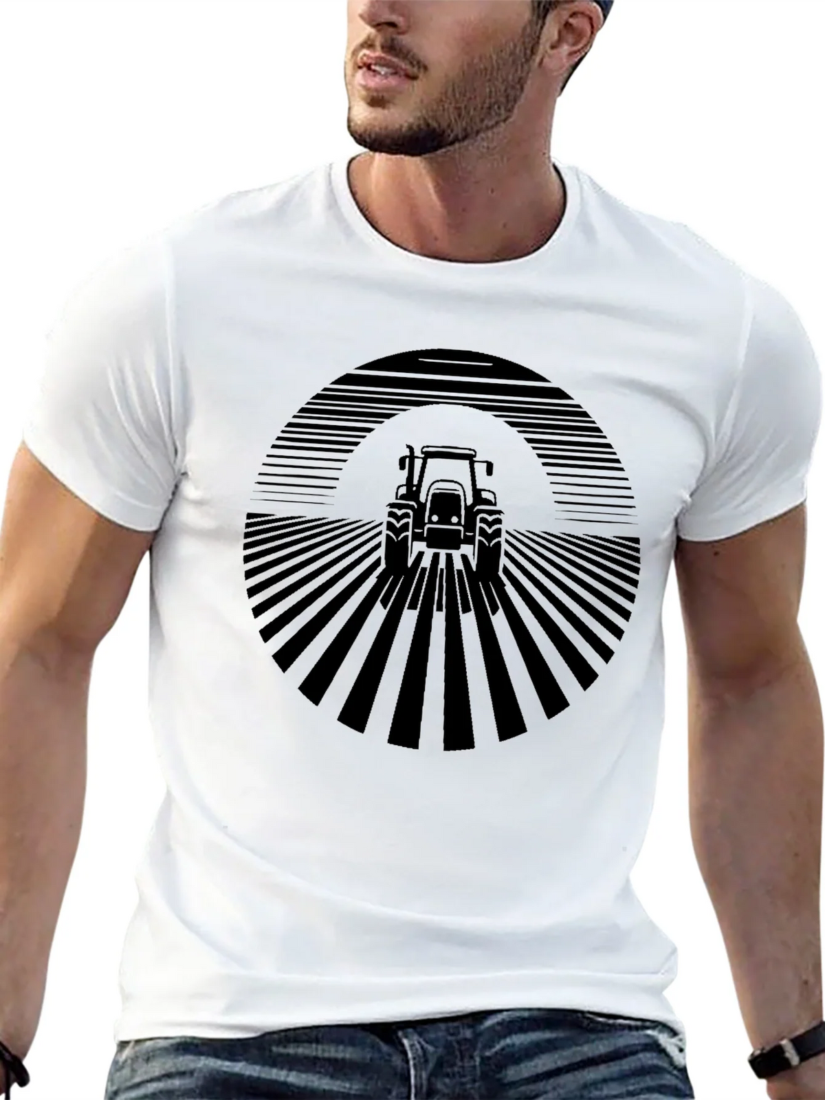 Tractor Field Graphic Tee - Modern Farm Style product image 12