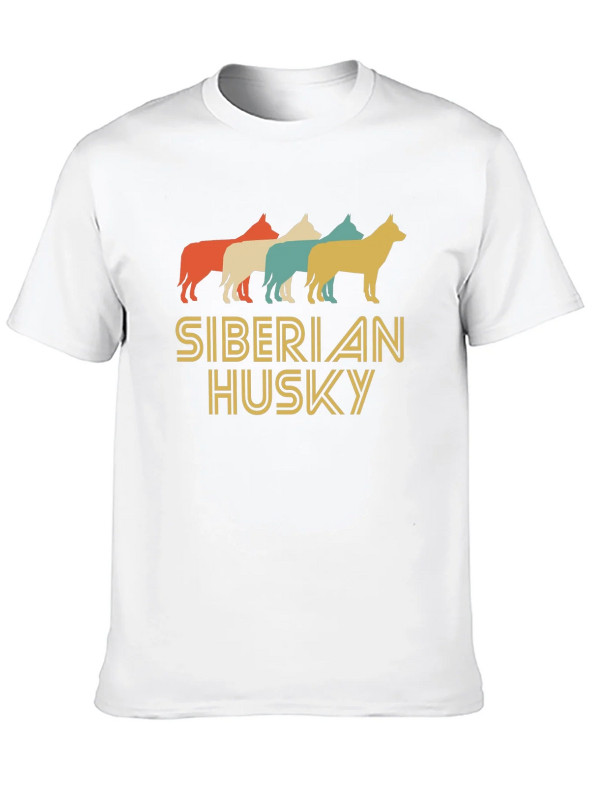 Retro Siberian Husky Graphic Tee product image 4