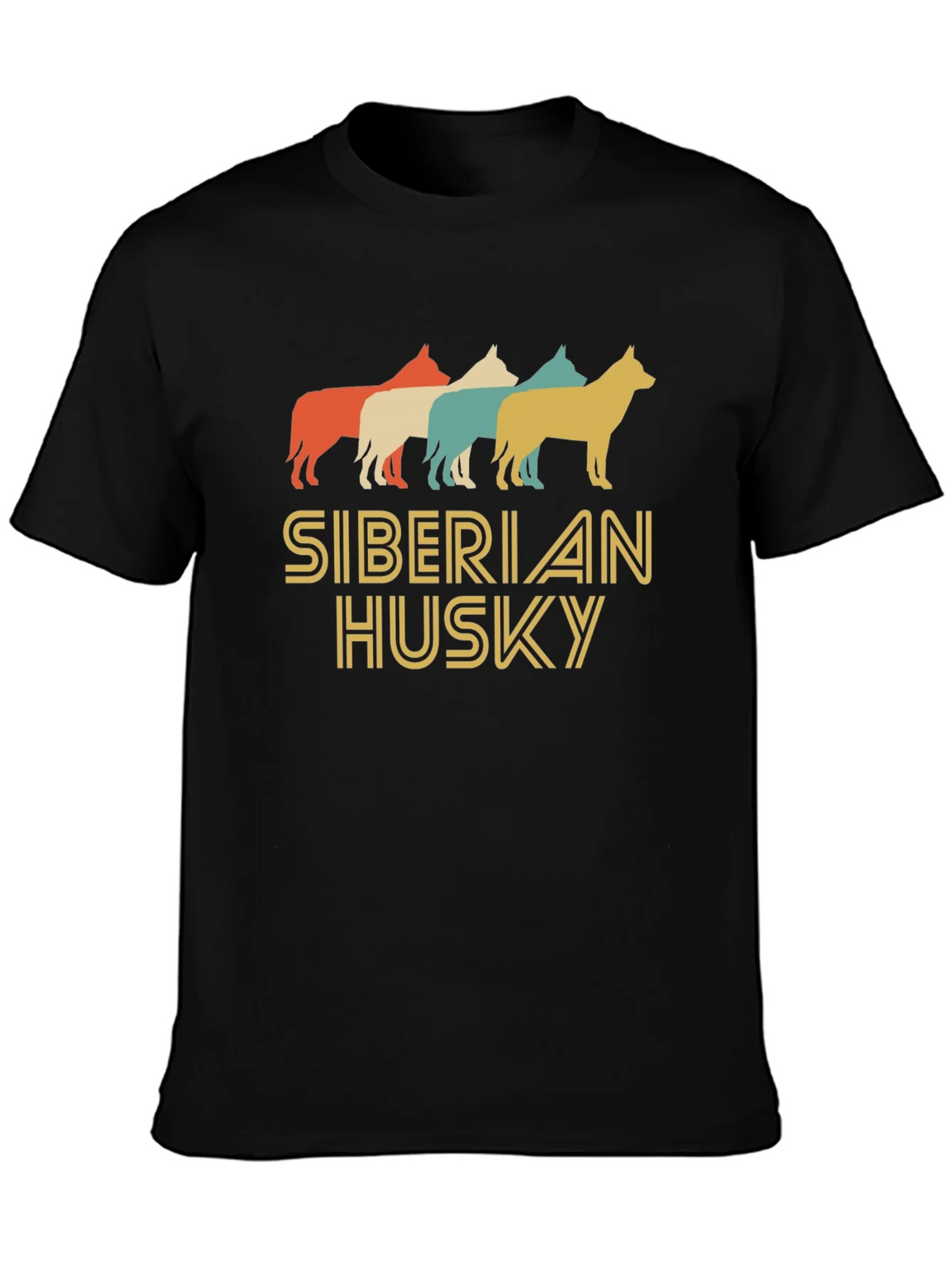 Retro Siberian Husky Graphic Tee product image 2