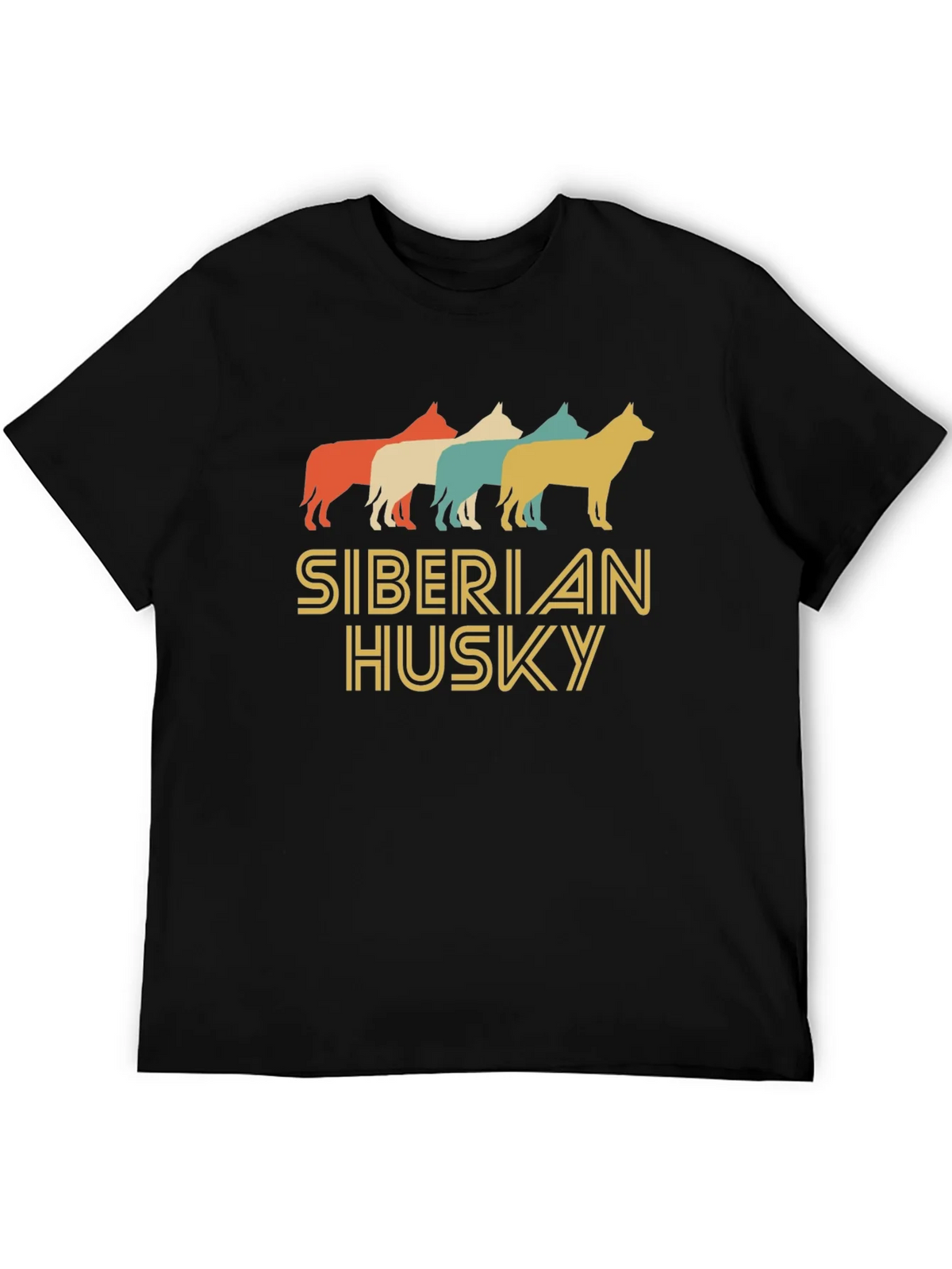 Retro Siberian Husky Graphic Tee product image 3
