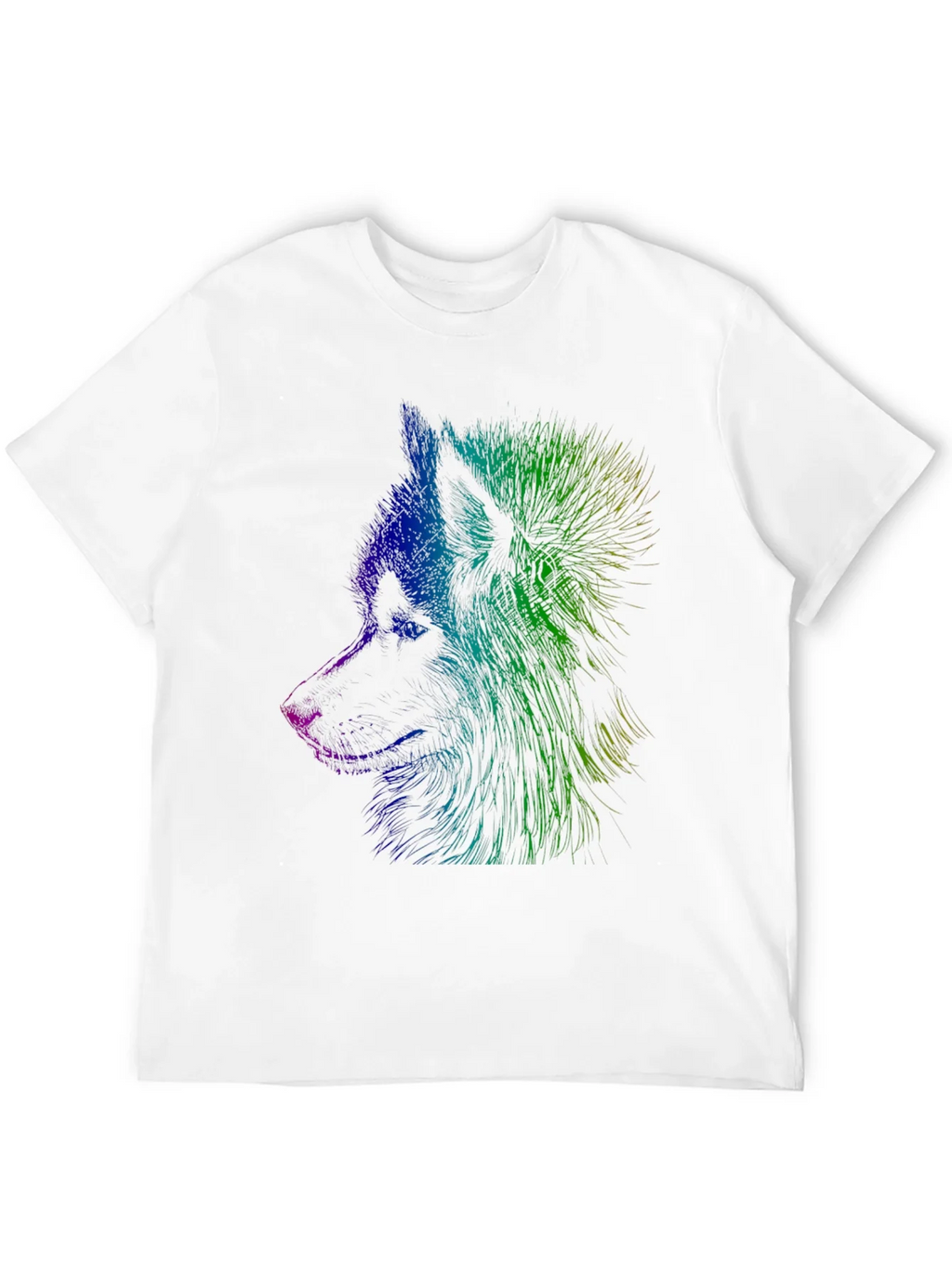 Vibrant Wolf Graphic Tee - Unisex Black T-Shirt product image 10