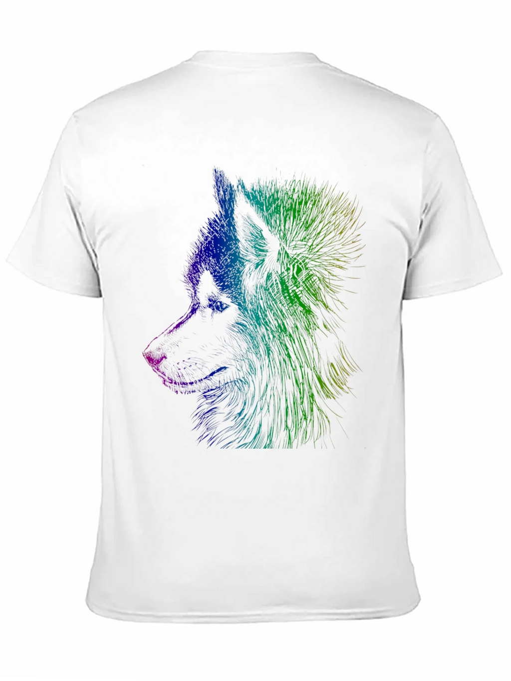 Vibrant Wolf Graphic Tee - Unisex Black T-Shirt product image 9