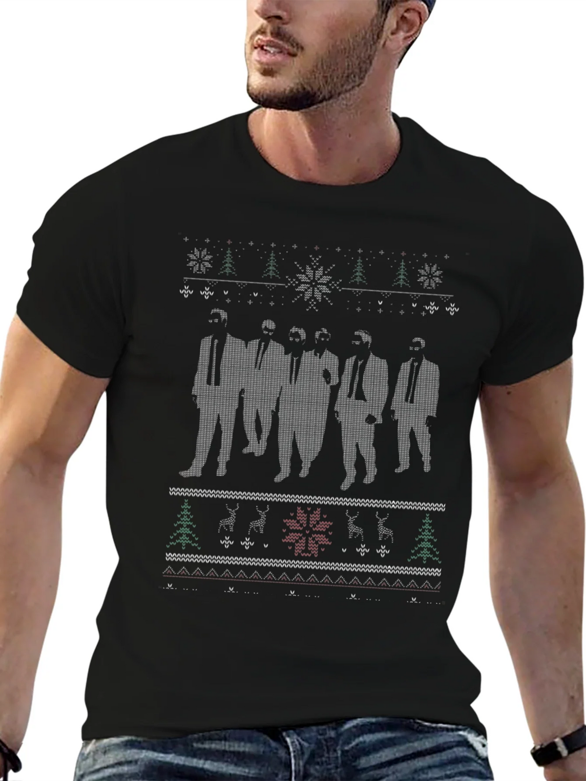 Reservoir Dogs Ugly Christmas Sweater T-Shirt product image 4