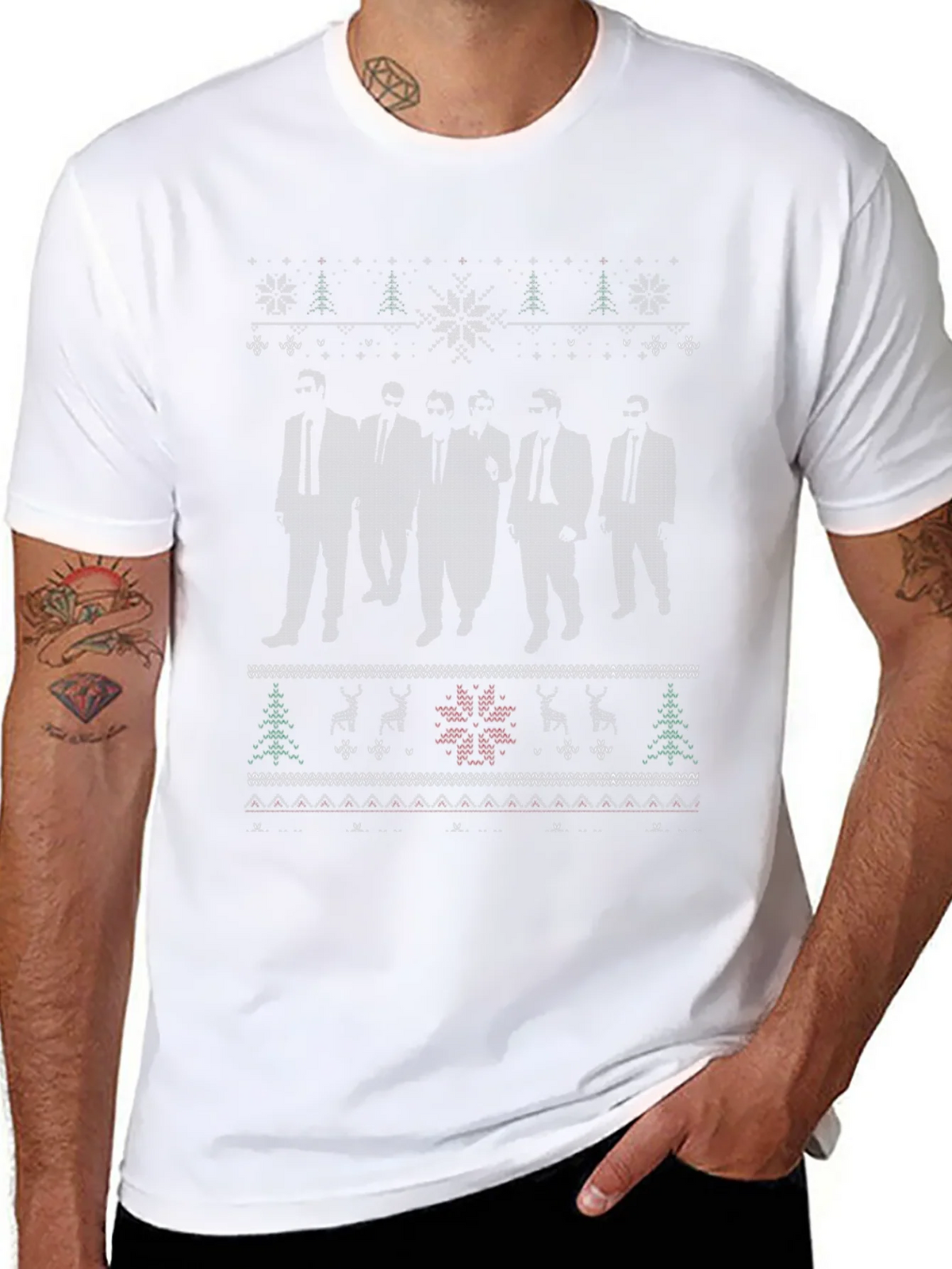 Reservoir Dogs Ugly Christmas Sweater T-Shirt product image 5