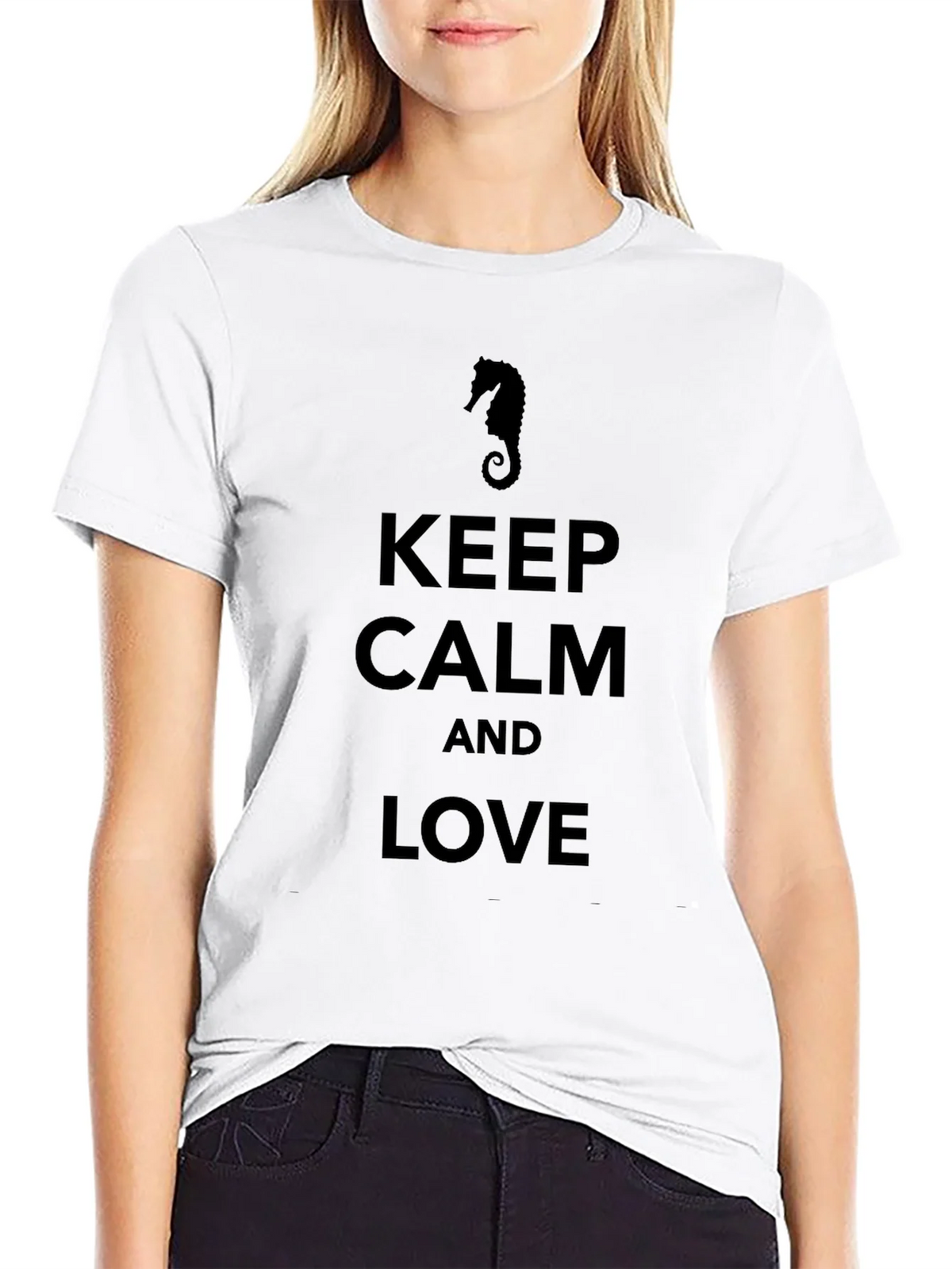 Keep Calm and Love Seahorse T-Shirt product image 8