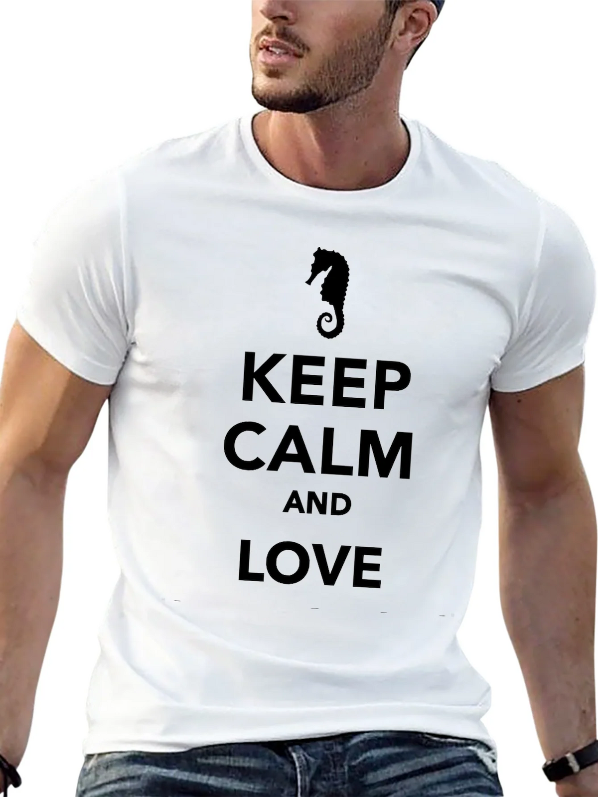 Keep Calm and Love Seahorse T-Shirt product image 12