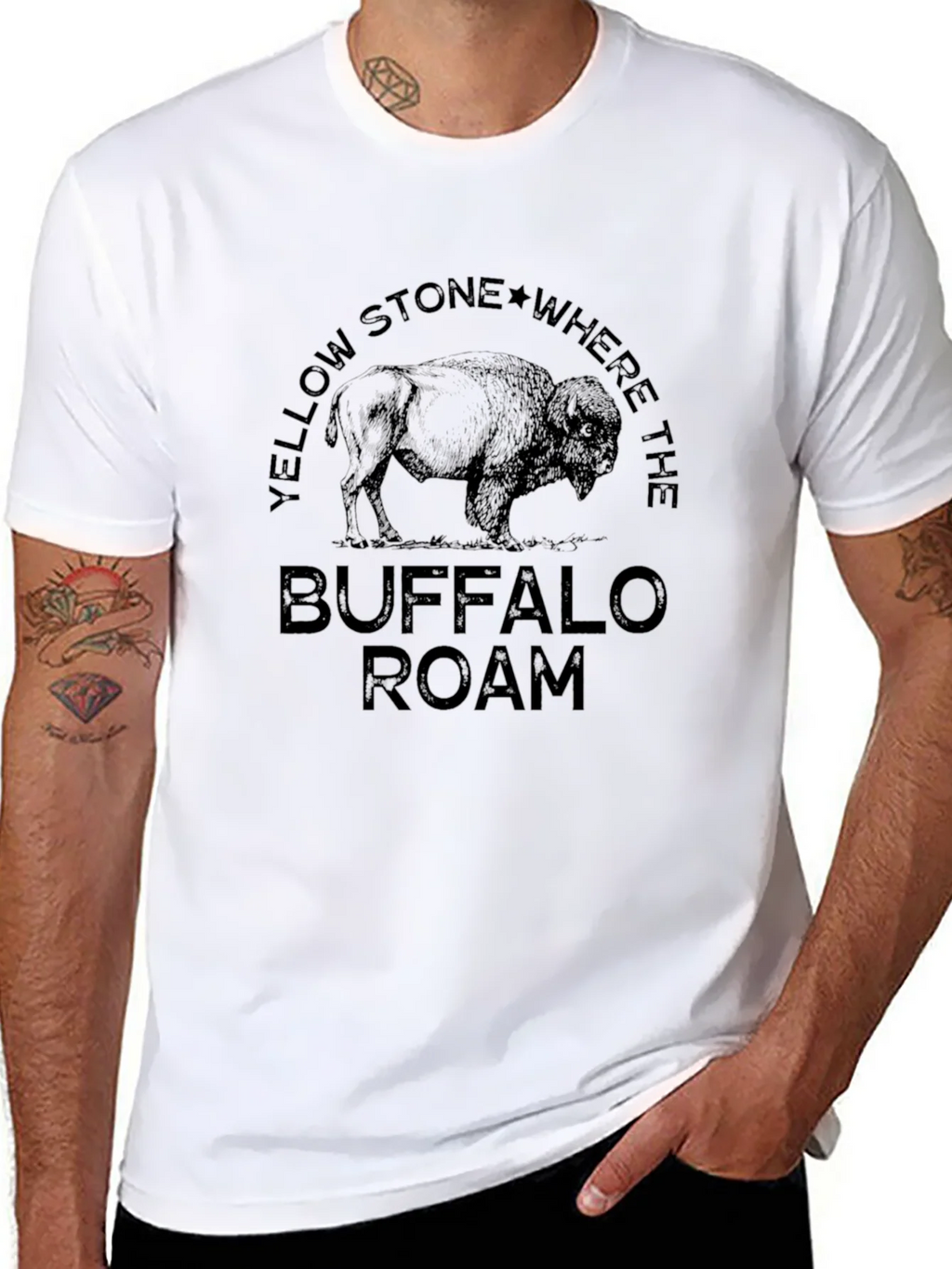 Yellowstone Buffalo Roam Black Graphic Tee product image 7