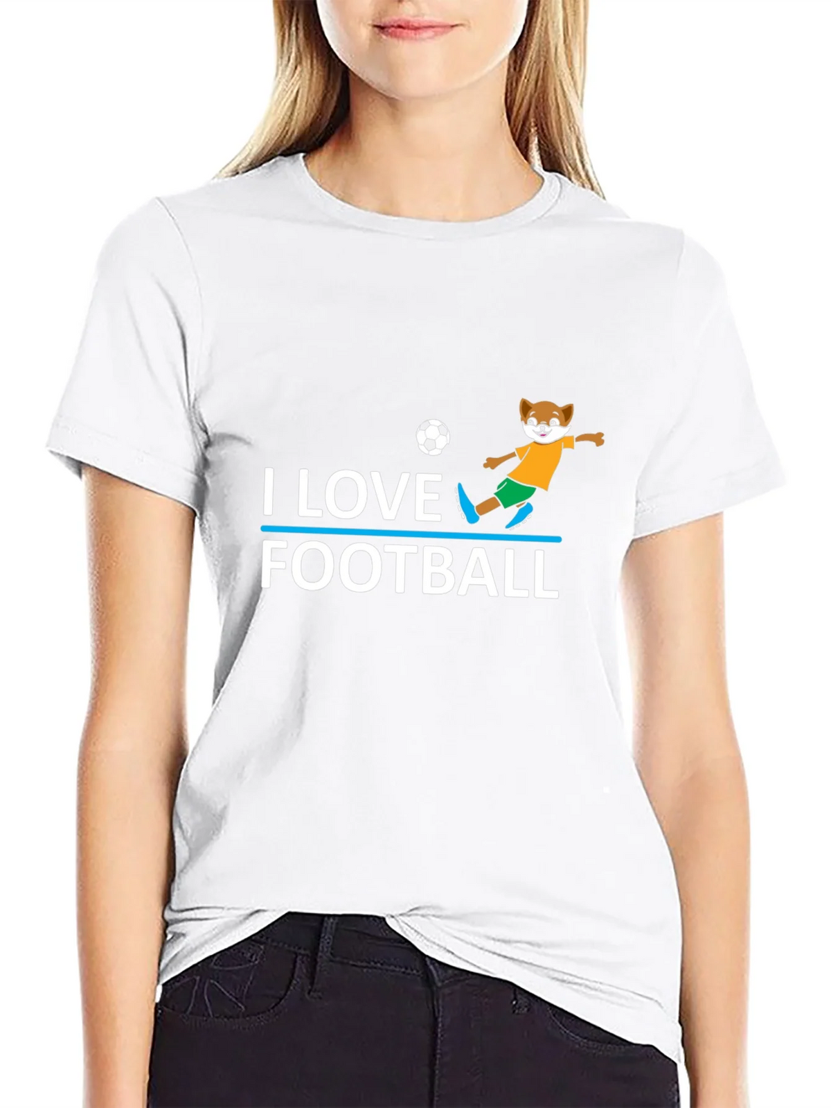 I Love Football T-Shirt - Soccer Fox product image 8