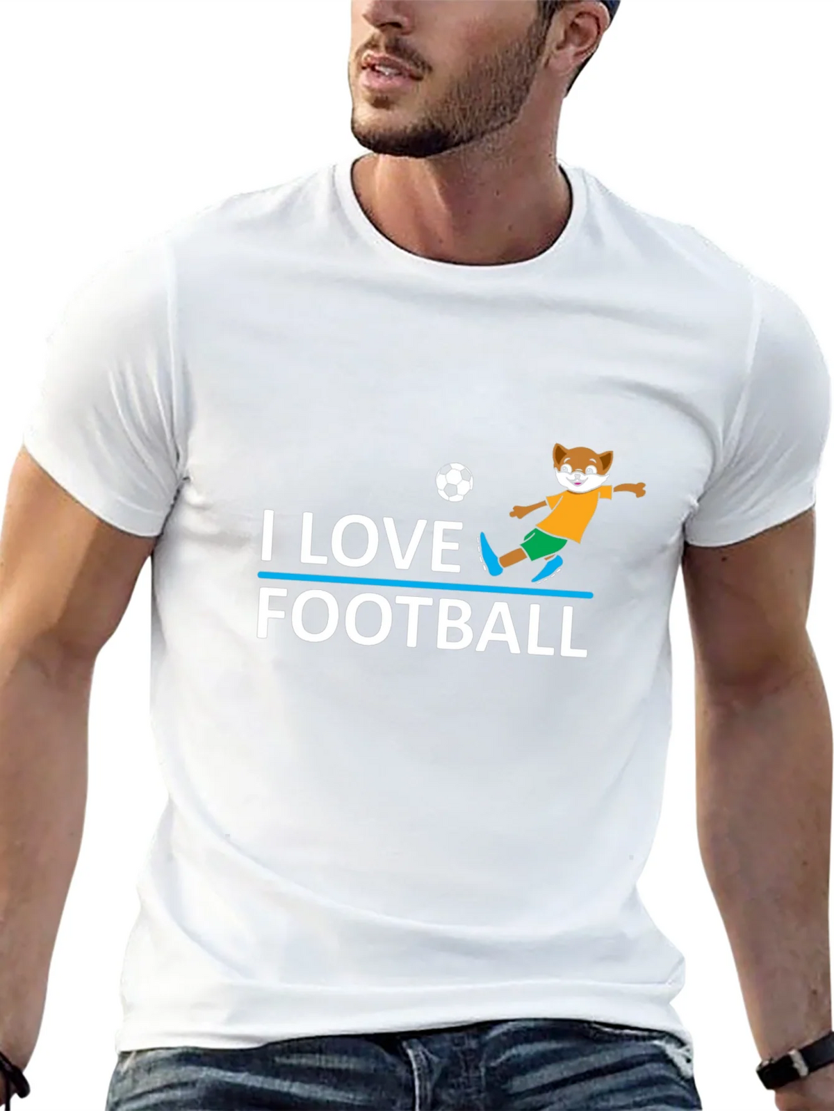 I Love Football T-Shirt - Soccer Fox product image 12