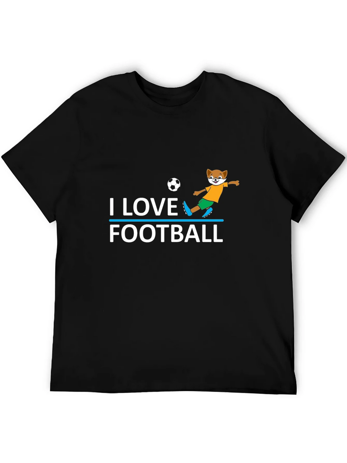 I Love Football T-Shirt - Soccer Fox product image 5