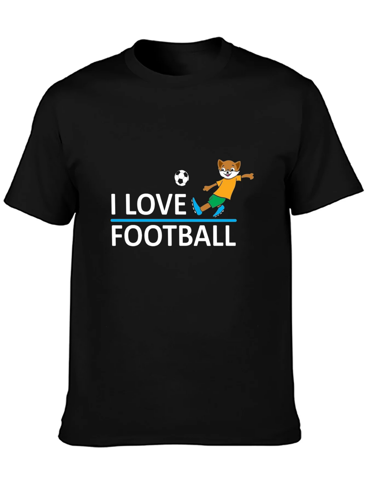I Love Football T-Shirt - Soccer Fox product image 3