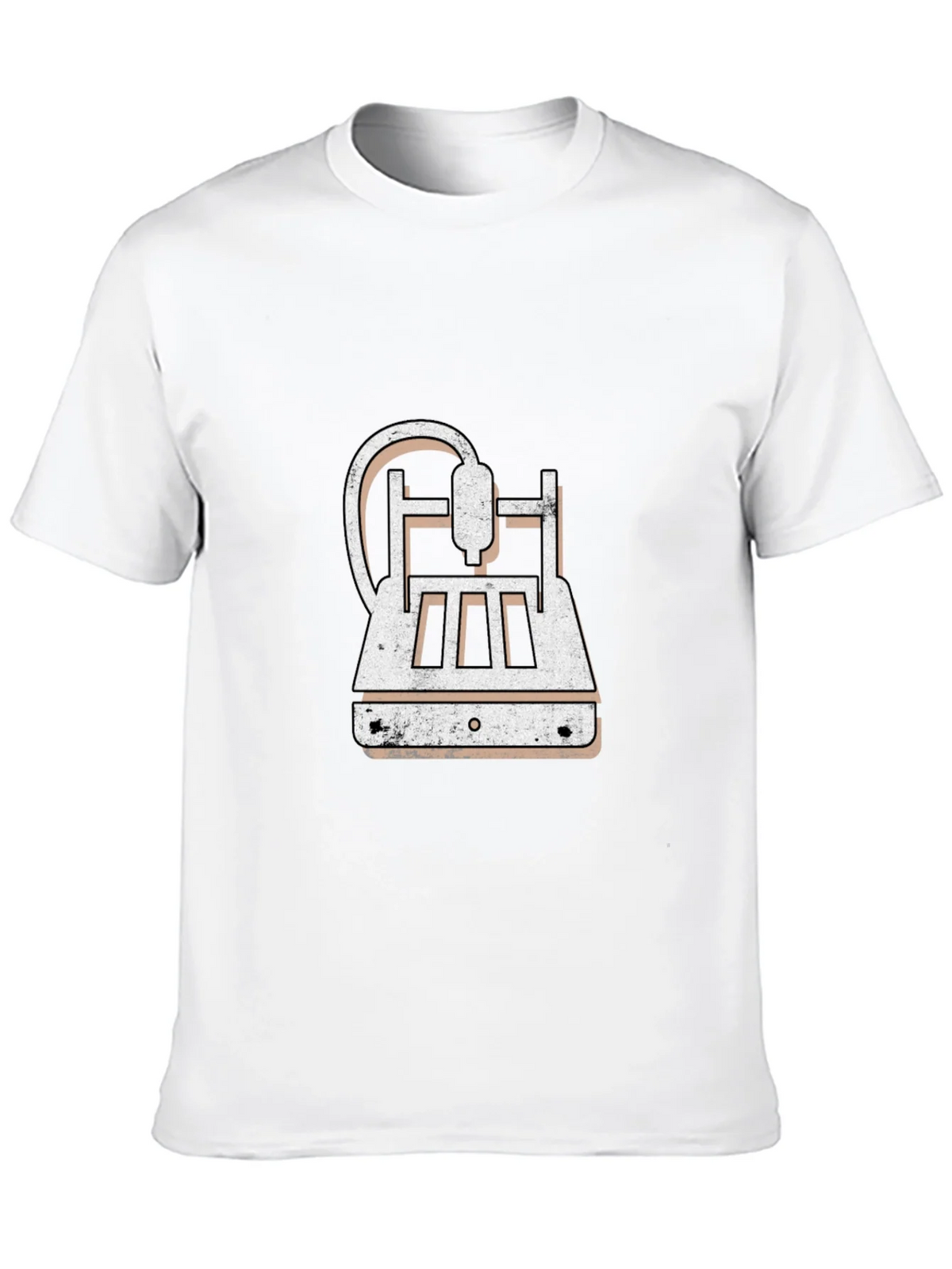 3D Printer Graphic Tee - Black Cotton Blend product image 9