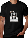 3D Printer Graphic Tee - Black Cotton Blend product image 1