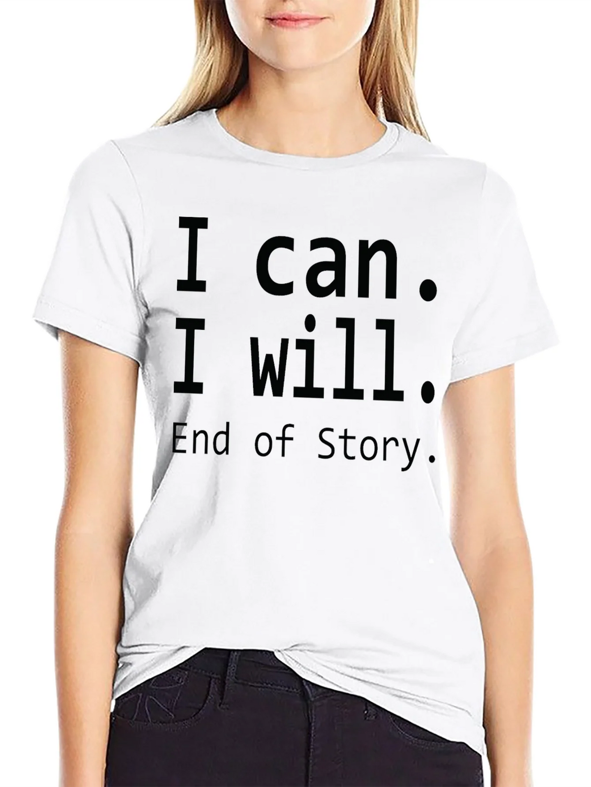 Inspirational I Can I Will T-Shirt - Motivational Design product image 8