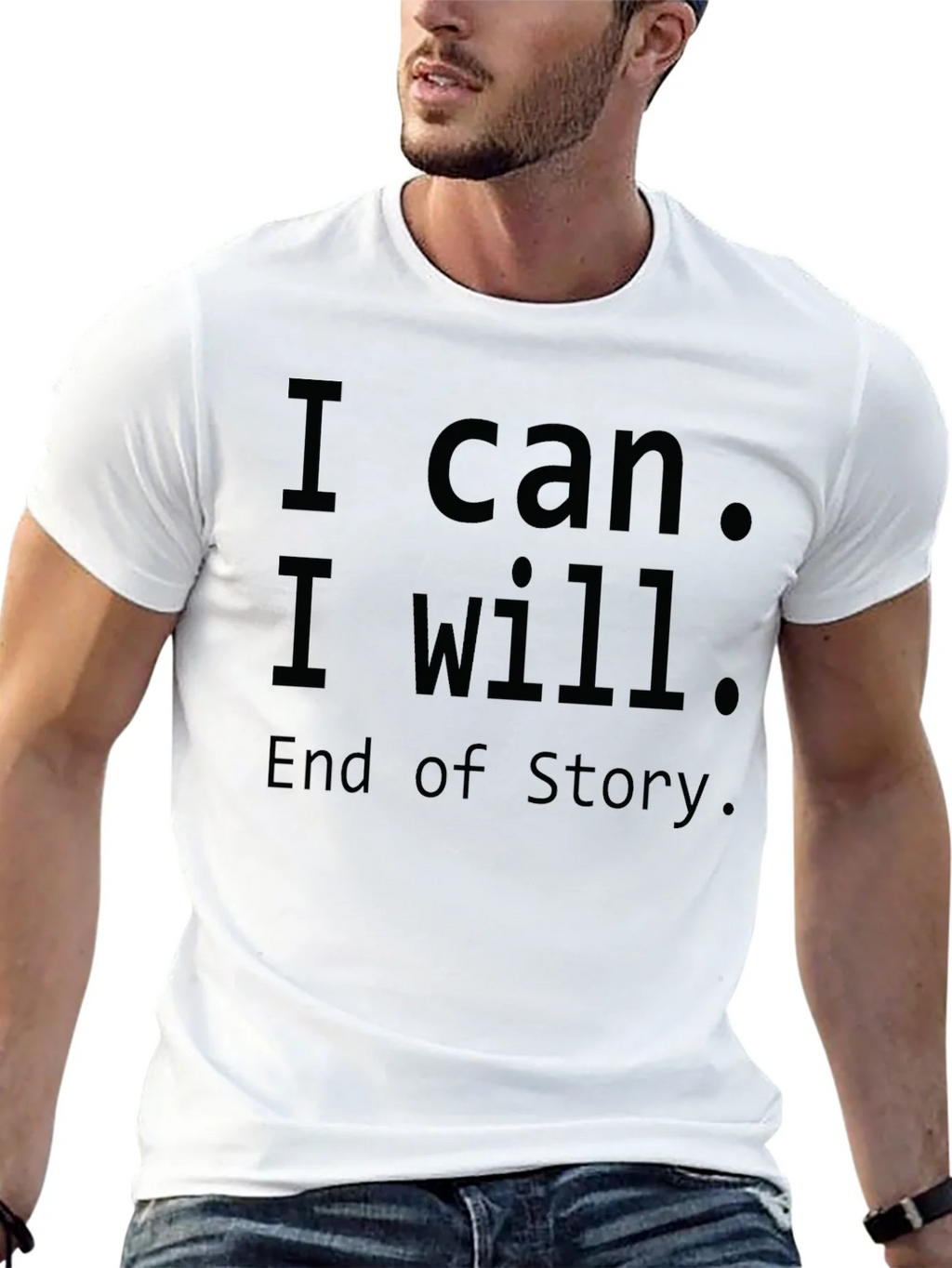 Inspirational I Can I Will T-Shirt - Motivational Design product image 12