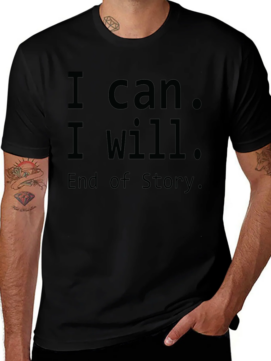 Inspirational I Can I Will T-Shirt - Motivational Design product image 1