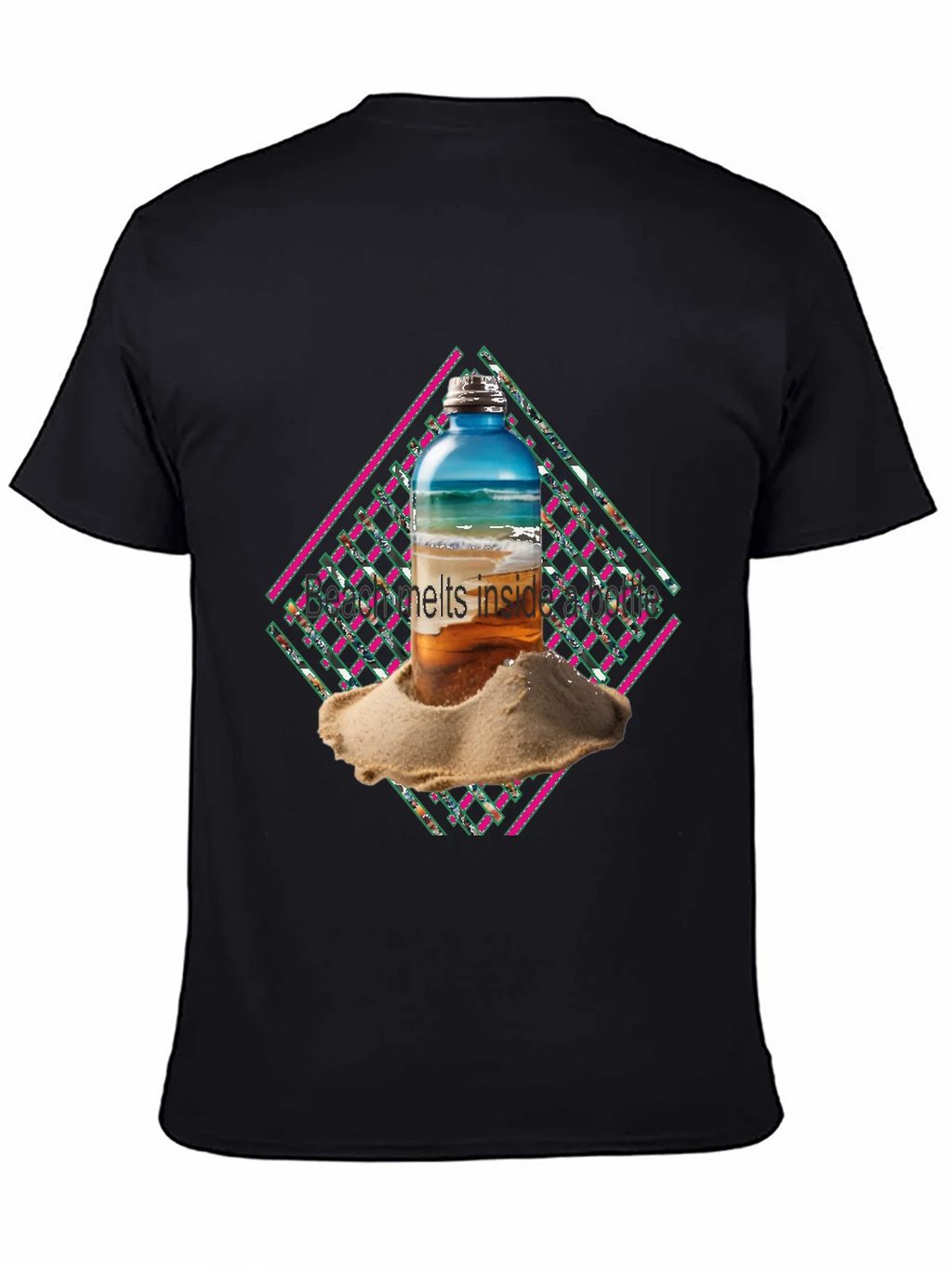 Beach Bottle Graphic Tee - Cool Summer Vibes product image 4