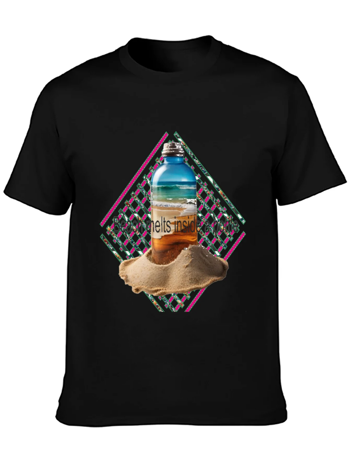 Beach Bottle Graphic Tee - Cool Summer Vibes product image 3