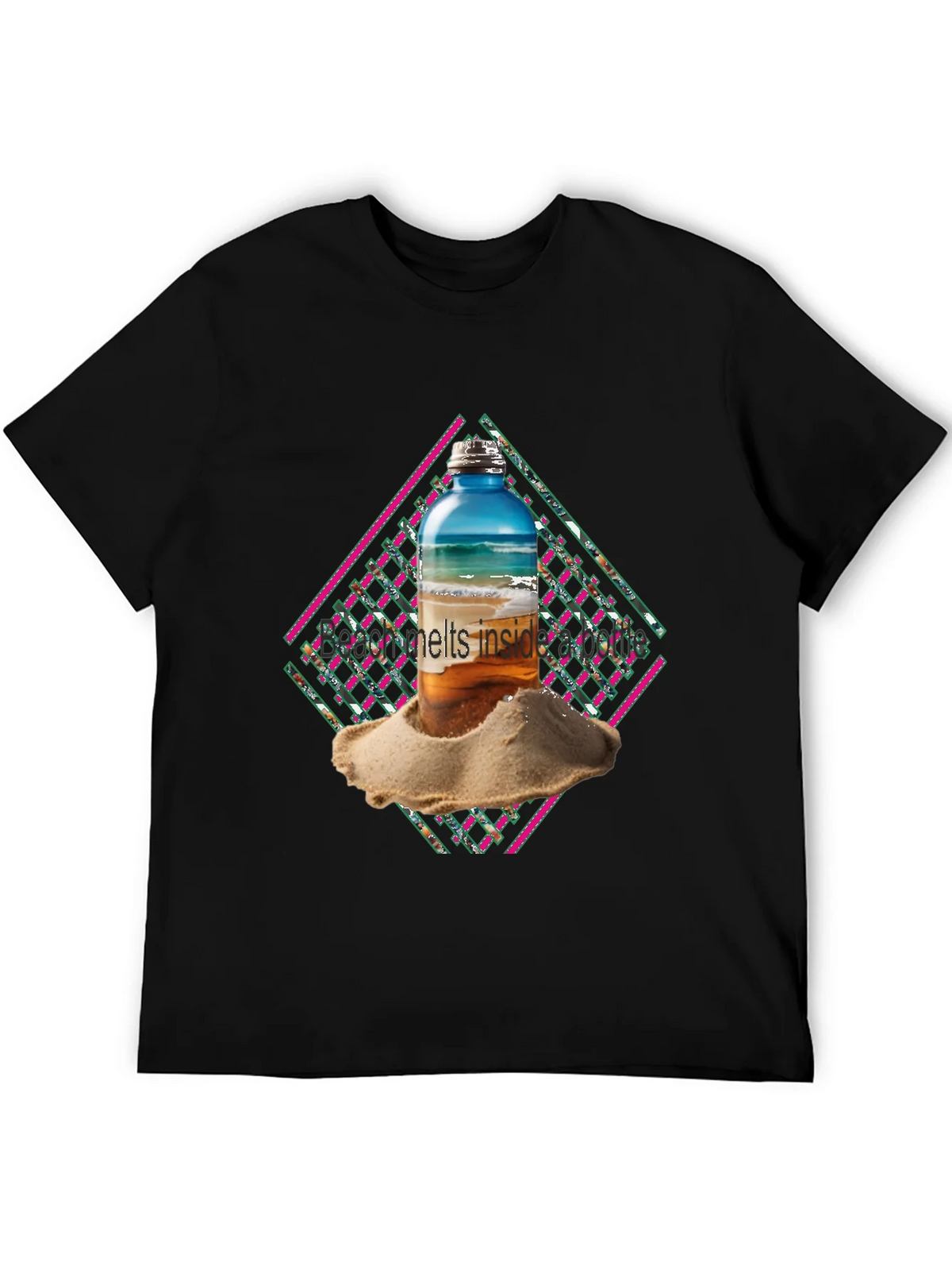Beach Bottle Graphic Tee - Cool Summer Vibes product image 5