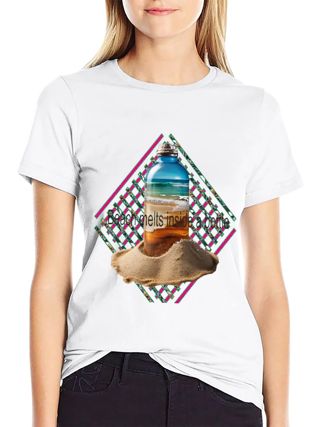 Beach Bottle Graphic Tee - Cool Summer Vibes product image 8