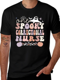 Spooky Correctional Nurse Halloween T-Shirt product image 1
