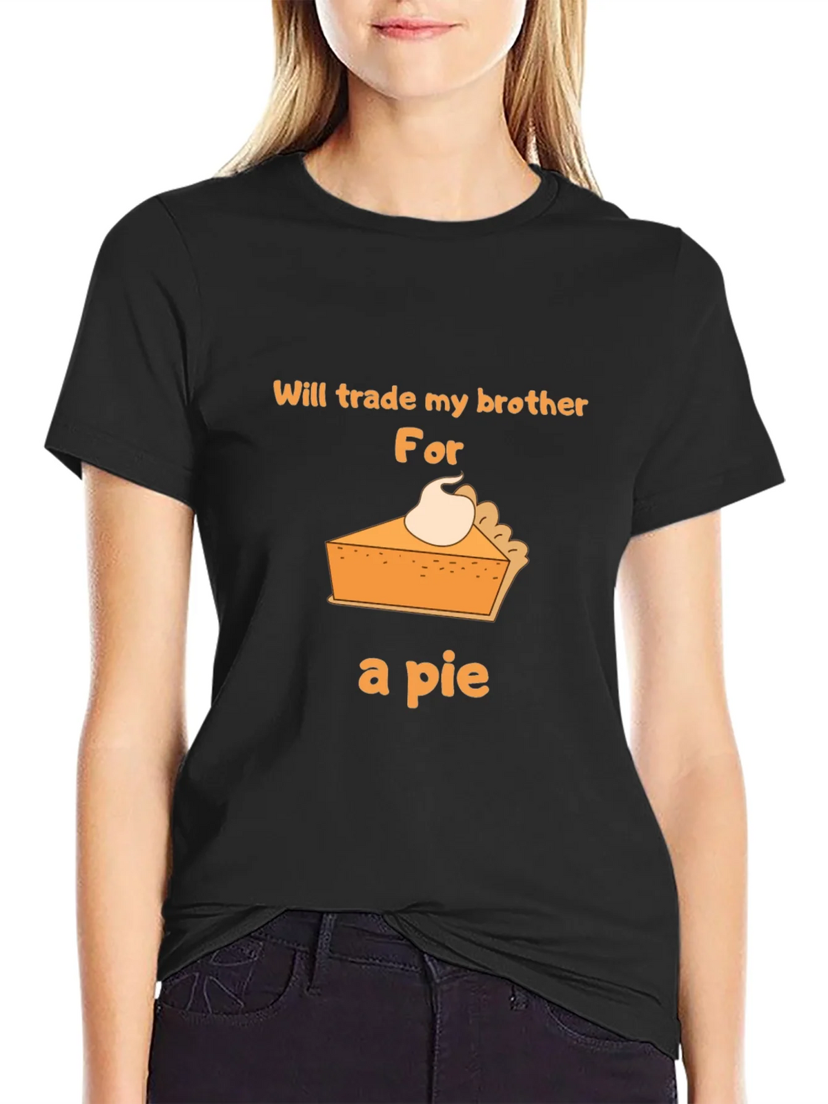 Funny Pie T-Shirt - Trade My Brother! product image 2
