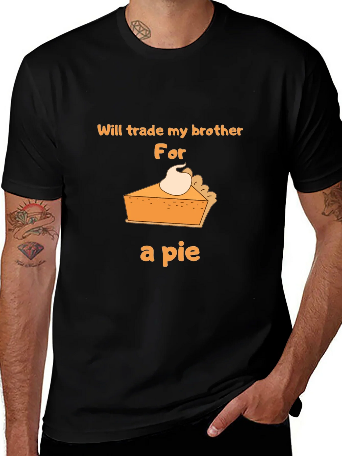 Funny Pie T-Shirt - Trade My Brother! product image 1