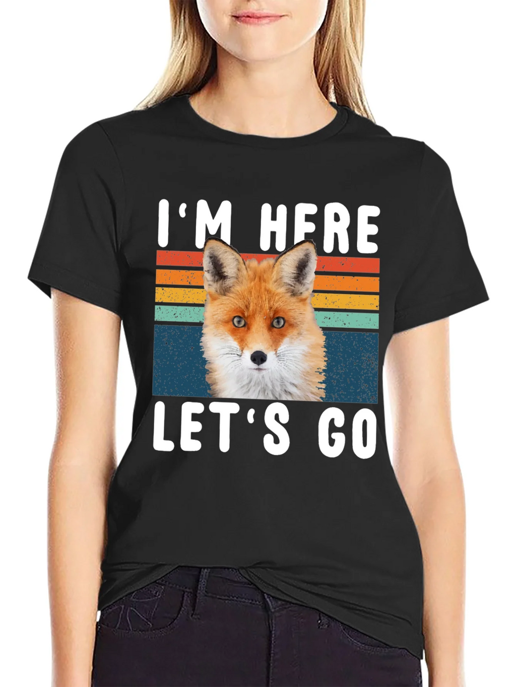 Im Here Lets Go Fox Graphic T-Shirt product image 2