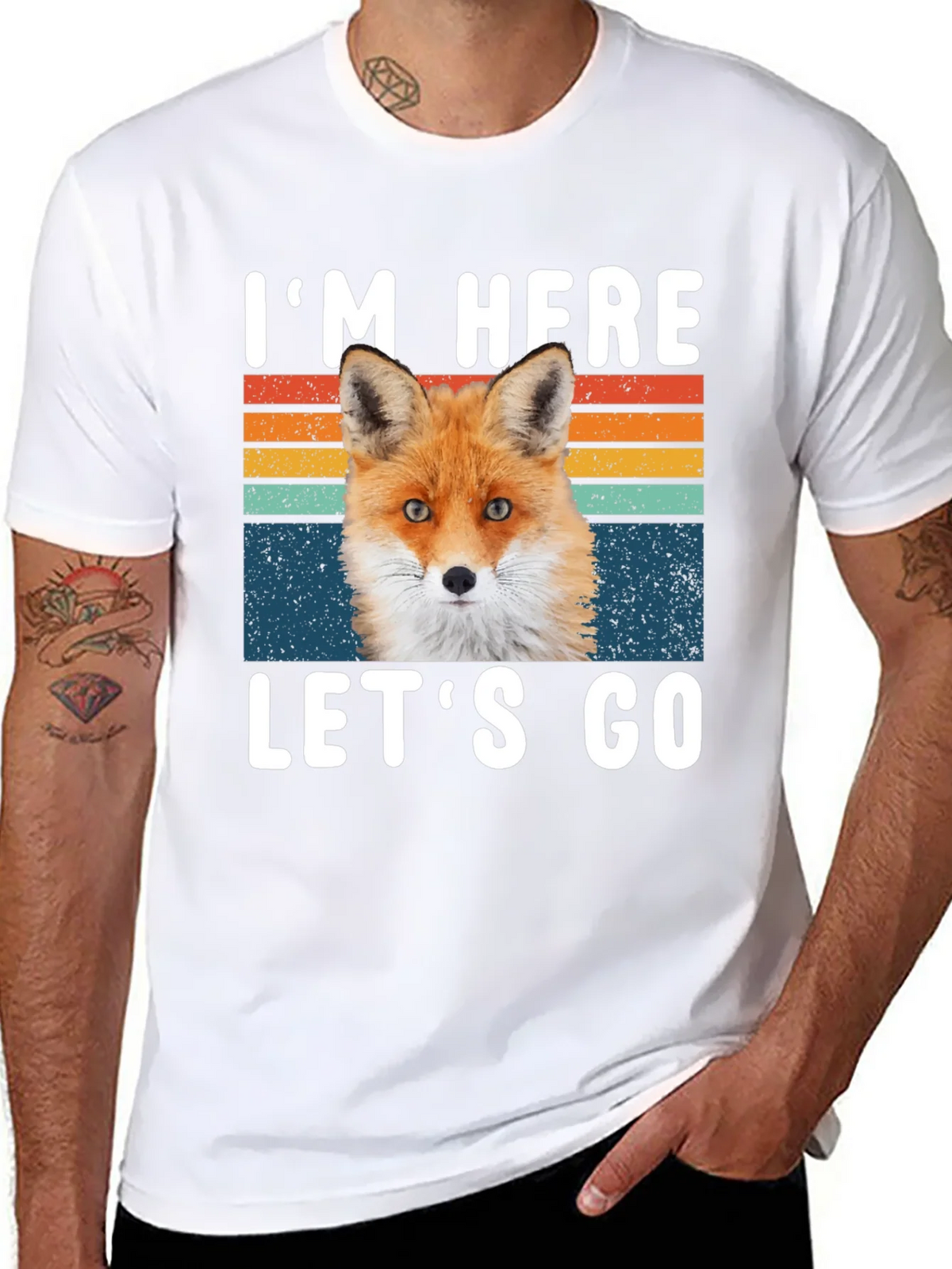 Im Here Lets Go Fox Graphic T-Shirt product image 7