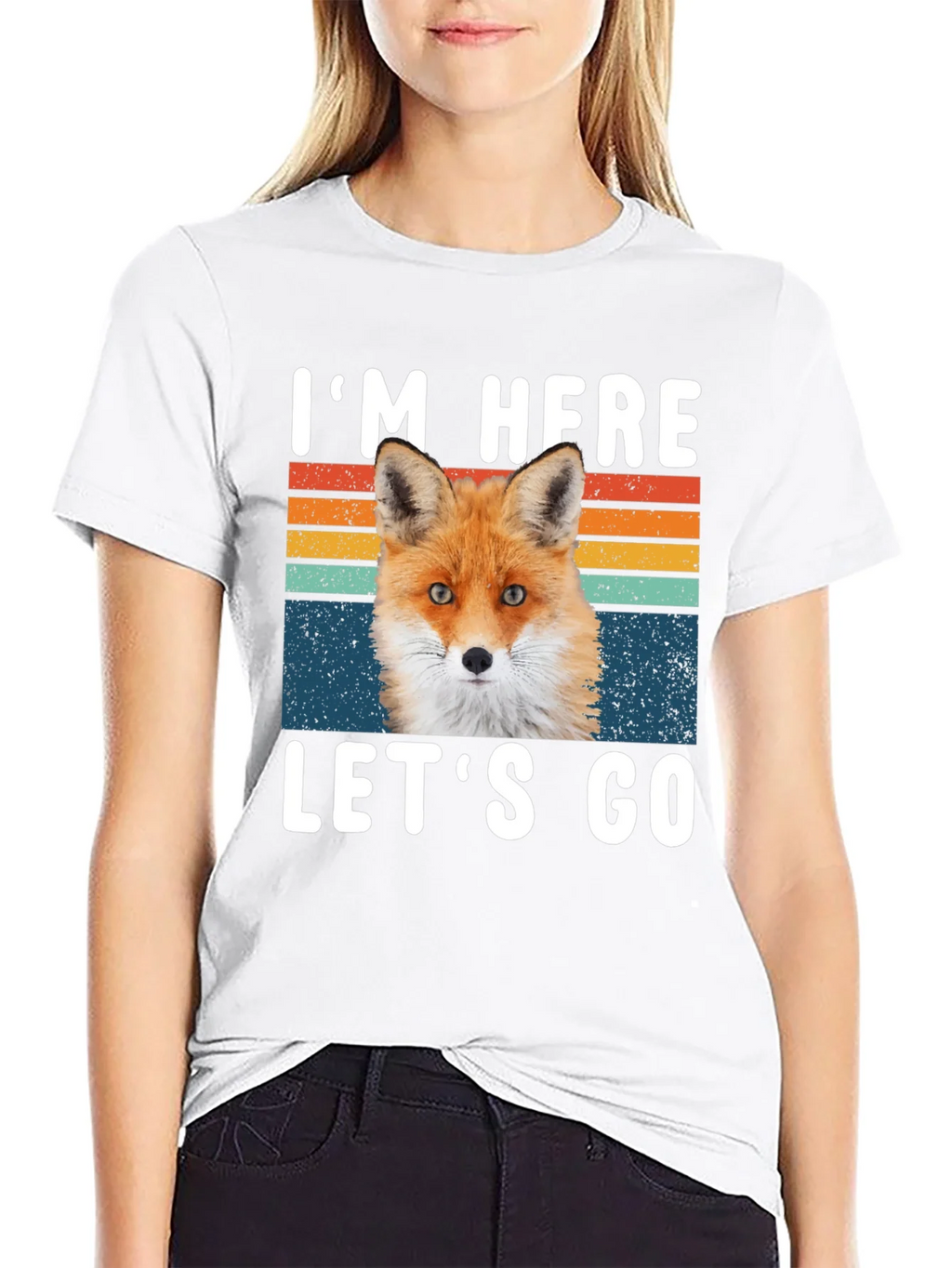 Im Here Lets Go Fox Graphic T-Shirt product image 8