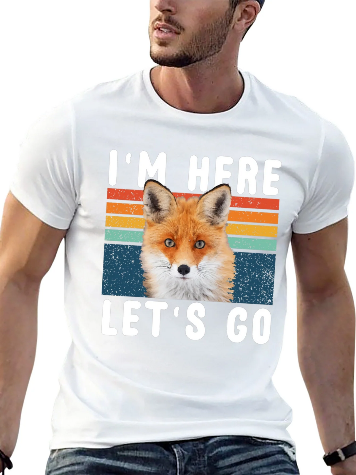 Im Here Lets Go Fox Graphic T-Shirt product image 12