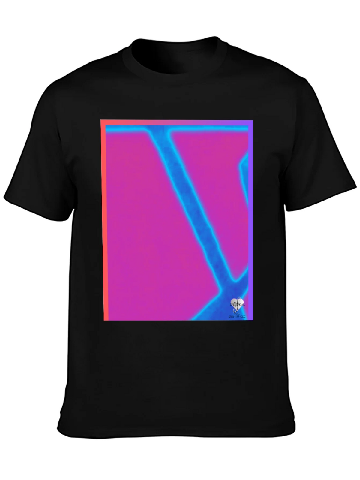 Abstract Neon Graphic Tee - Modern Art T-Shirt product image 3